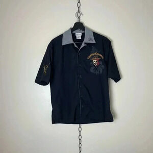 Vintage Disney Pirates Of The Caribbean Button  up Shirt